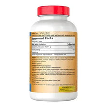 Kirkland Signature chewable Vitamin C bottle, back label with Supplement Facts text