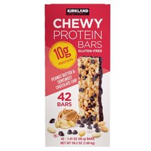 Chewy protein bar box, peanut butter & semisweet chocolate chip, 42 bars