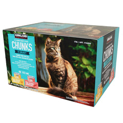 Kirkland Signature Chunks in Gravy, Canned Cat Food Variety Pack, 3 oz, 48-count - USA MEGA SHOP