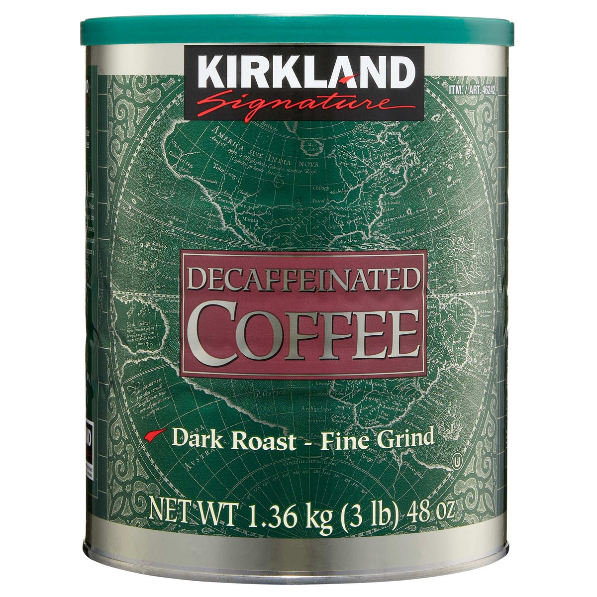 Kirkland Signature Decaffeinated Coffee, Dark Roast, 3 lbs