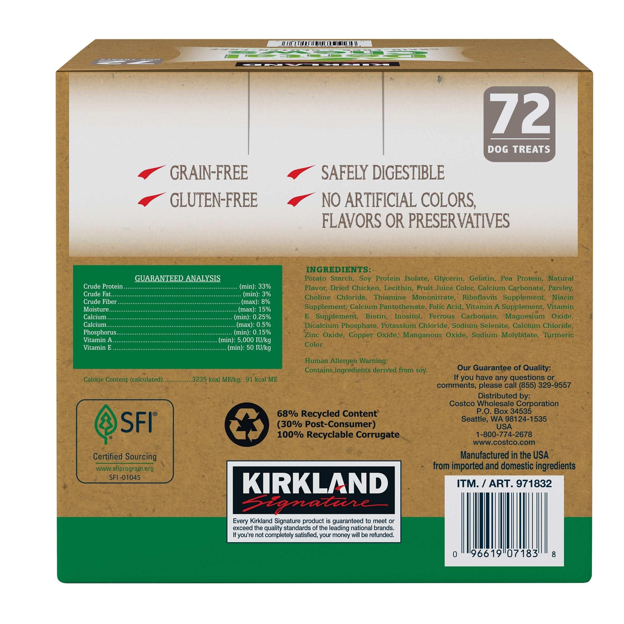 Kirkland Signature Dental Chews, 72-count - USA MEGA SHOP