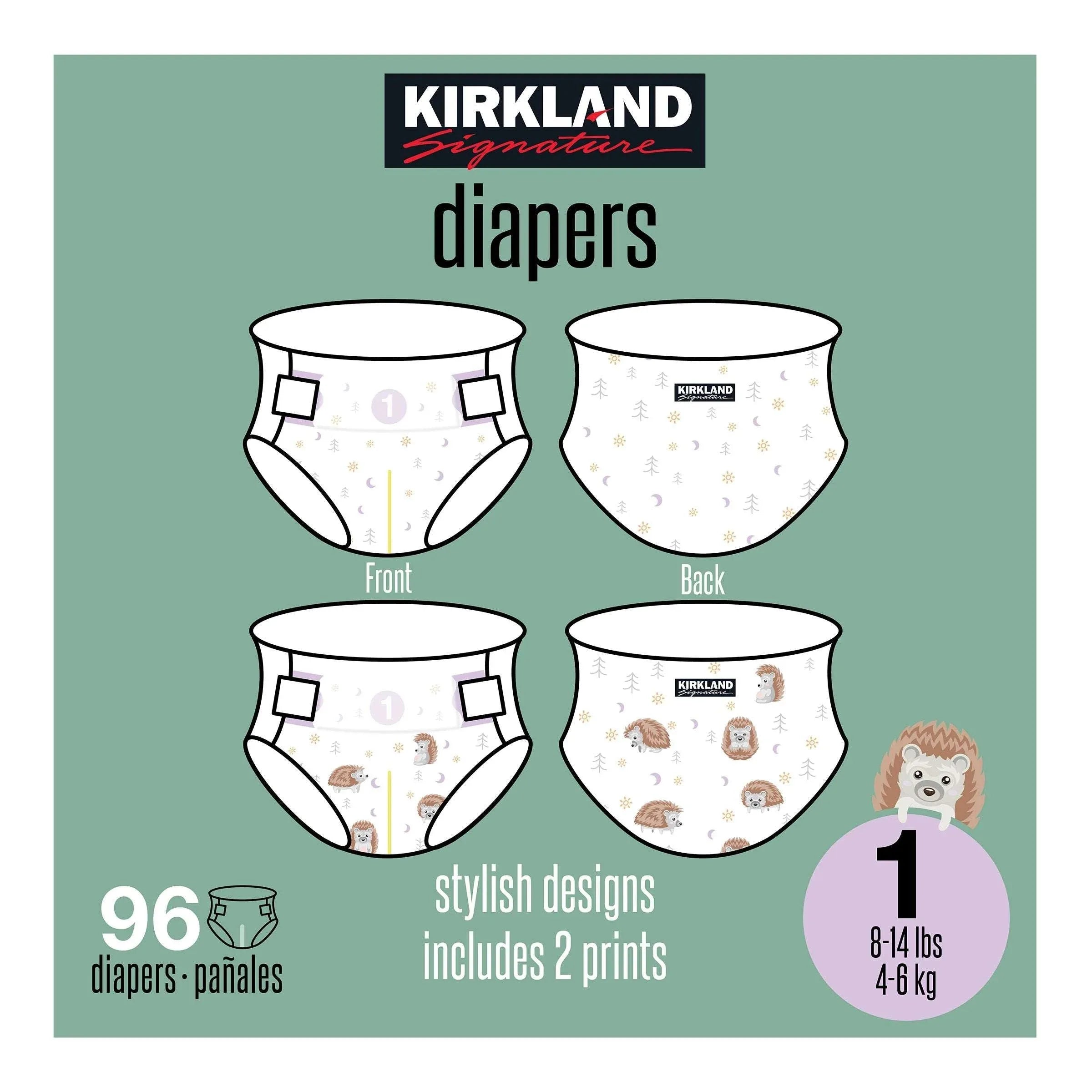 Kirkland Signature Diaper Size 1, 96-count - USA MEGA SHOP