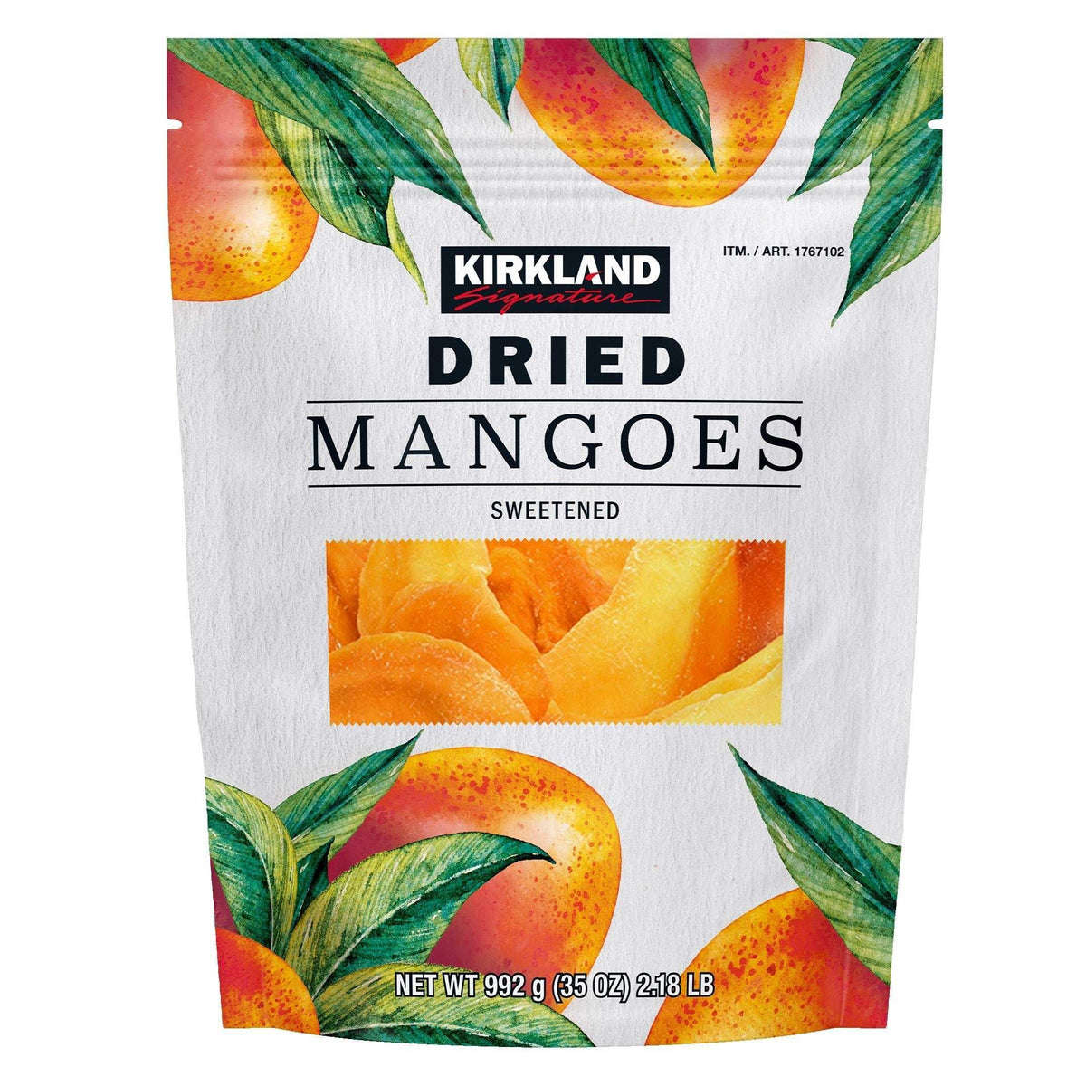 Kirkland Signature Dried Mangoes, Sweetened, 35 oz - USA MEGA SHOP