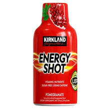 Energy Shot bottle, sugar-free 200 mg caffeine, pomegranate flavor