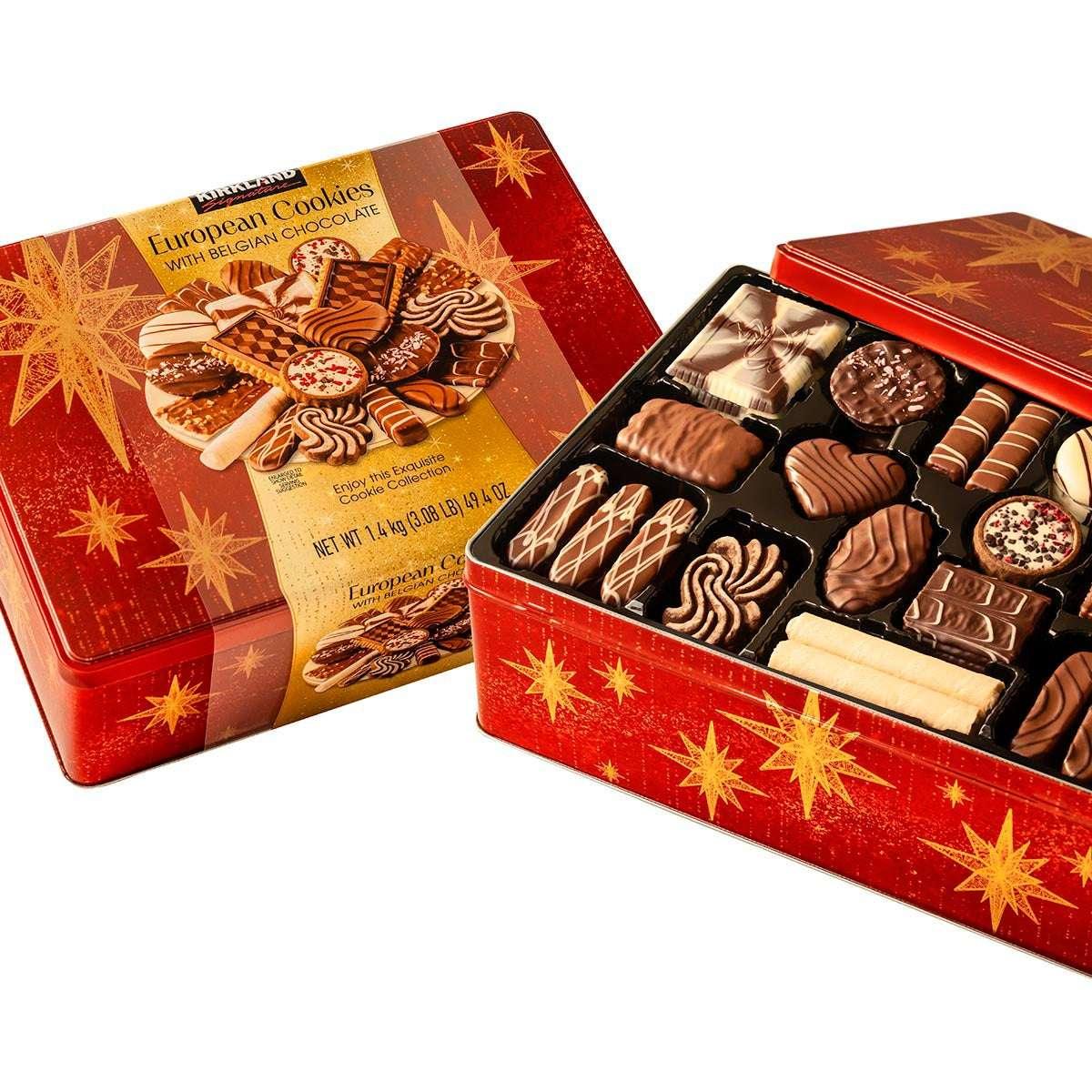 Kirkland Signature European Cookies With Belgian Chocolate, Assortment, 49.4 oz - USA MEGA SHOP