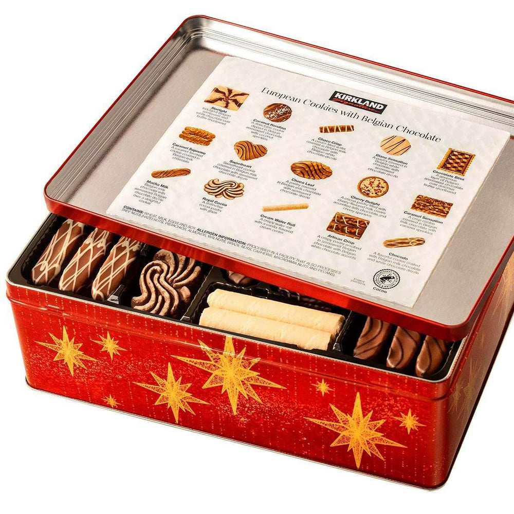 Kirkland Signature European Cookies With Belgian Chocolate, Assortment, 49.4 oz - USA MEGA SHOP