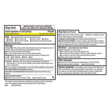 Acetaminophen drug facts label on bottle back panel with dosage and warnings