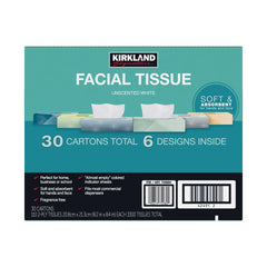 Kirkland Signature Facial Tissue, 2-Ply, 110-count, 30-pack - USA MEGA SHOP