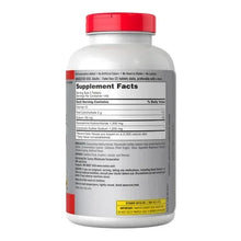 Glucosamine and chondroitin supplement bottle with Supplement Facts label