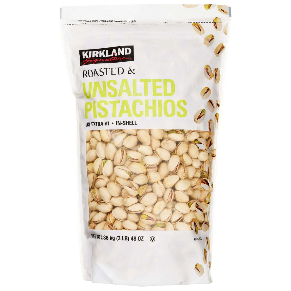 Kirkland Signature In-shell Pistachios, Unsalted, 3 lbs - USA MEGA SHOP