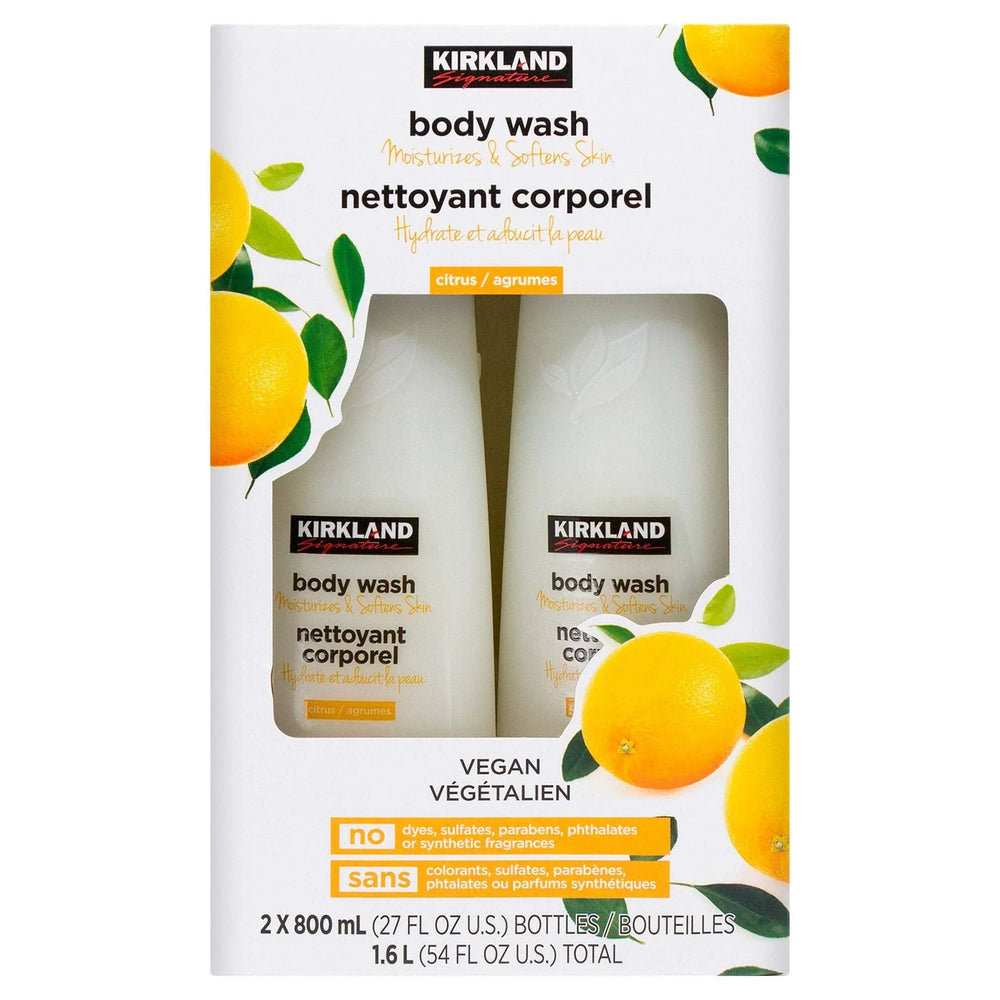 Kirkland Signature Liquid Body Wash, Natural Citrus, 27 fl oz, 2-count - USA MEGA SHOP