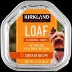 Wet dog food loaf tray, chicken recipe in natural juices, small-breed adult dogs