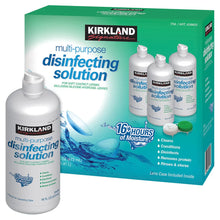 Kirkland Signature multi-purpose disinfecting solution bottle, 16 fl oz, with label