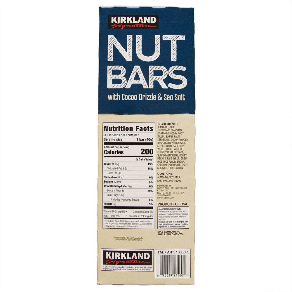 Kirkland Signature Nut Bars, 1.41 oz, 30-count - USA MEGA SHOP