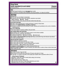 Omeprazole 20 mg tablets Drug Facts label on box back, warnings and directions
