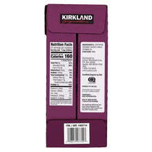 Kirkland Signature A2 organic whole milk carton back with Nutrition Facts panel