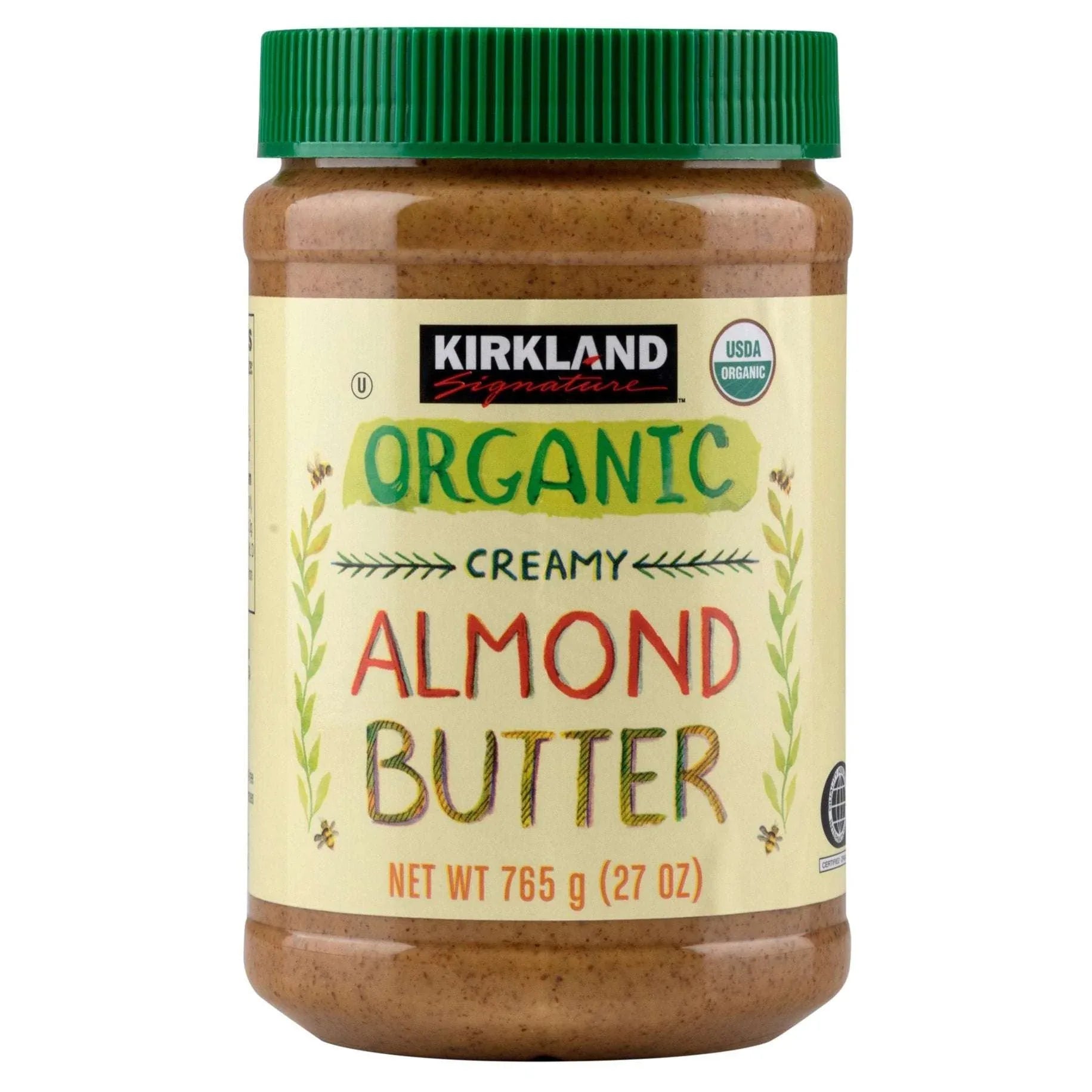 Kirkland Signature Organic Almond Butter, Creamy, 27 oz - USA MEGA SHOP