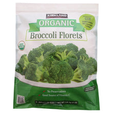 Kirkland Signature organic broccoli florets in resealable bag