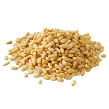 Pile of pale pine nut kernels