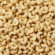 Close-up of whole cashews
