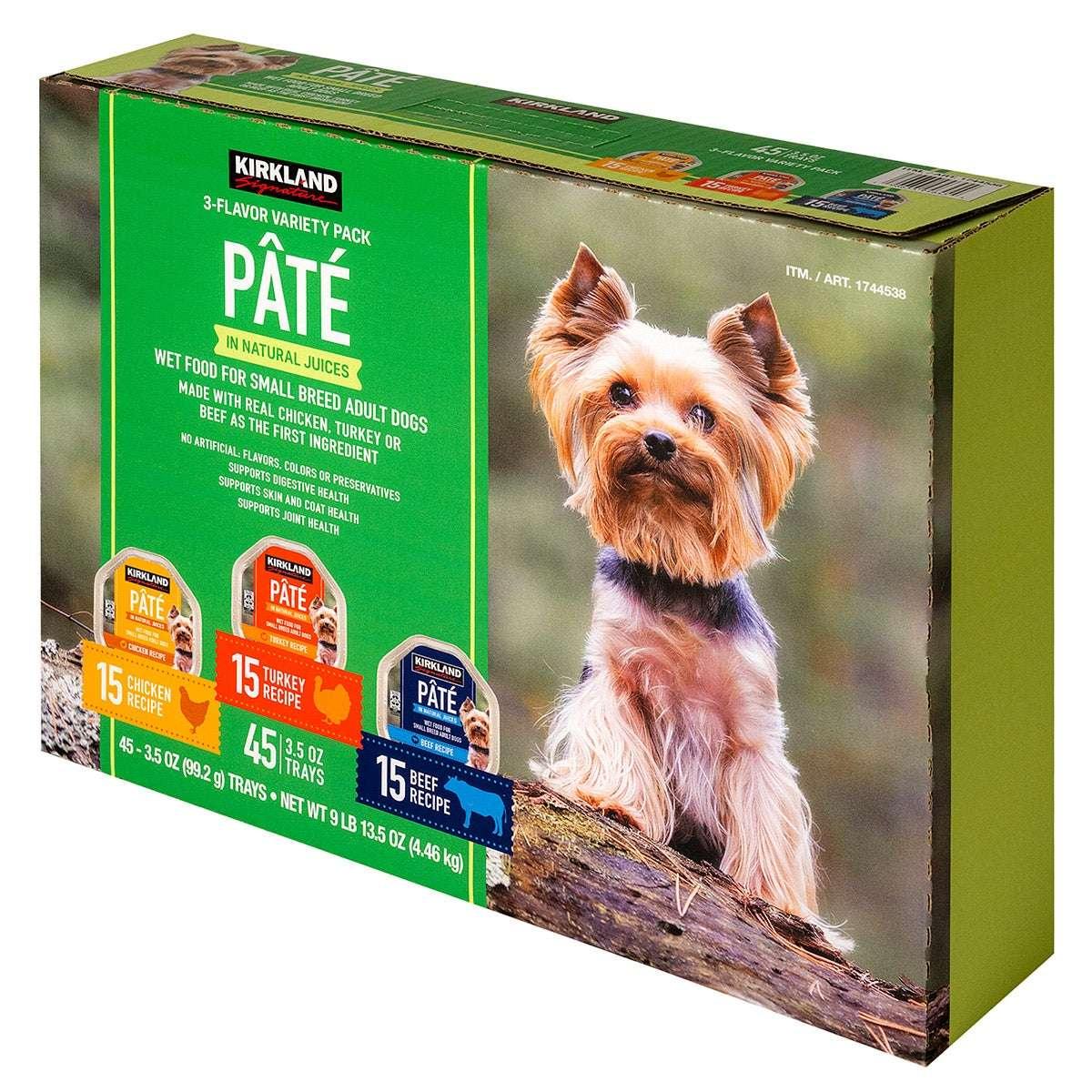 Kirkland Signature Pate Wet Dog Food Variety Pack, 3.5 oz, 45-count - USA MEGA SHOP