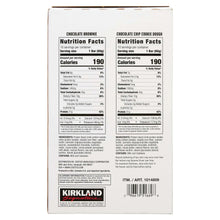 Back nutrition facts panel for two protein bar flavors, with ingredients