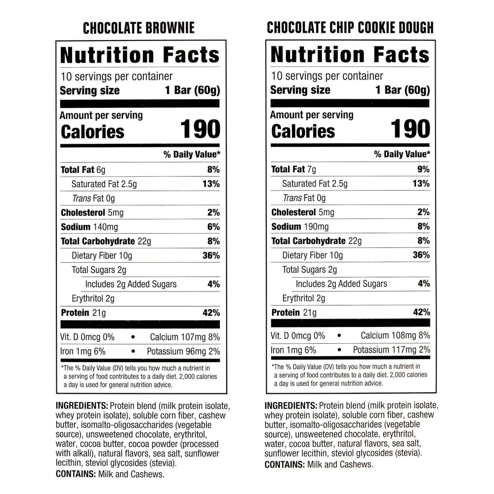 Kirkland Signature Protein Bar, Variety Pack, 2.12 oz, 20-count