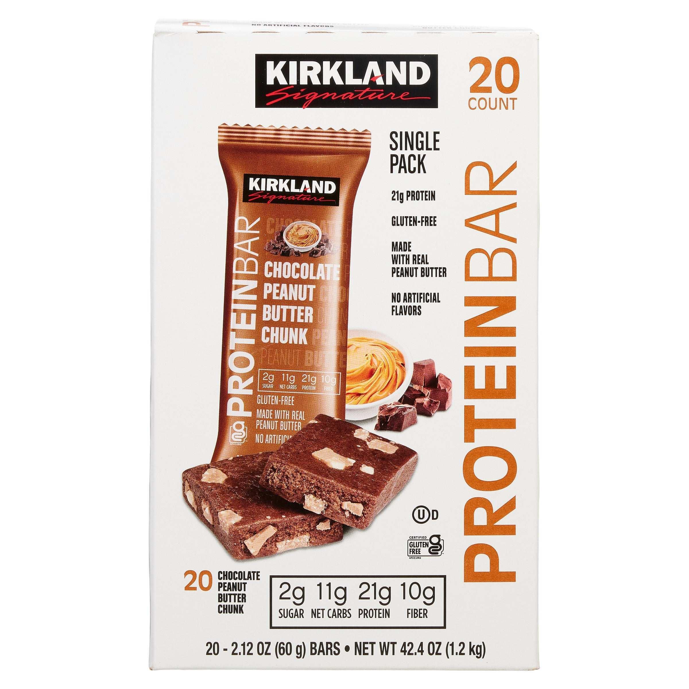 Kirkland Signature Protein Bar, Variety Pack, 2.12 oz, 20-count