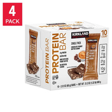 Protein bar multipack carton, 10-count chocolate peanut butter chunk bars