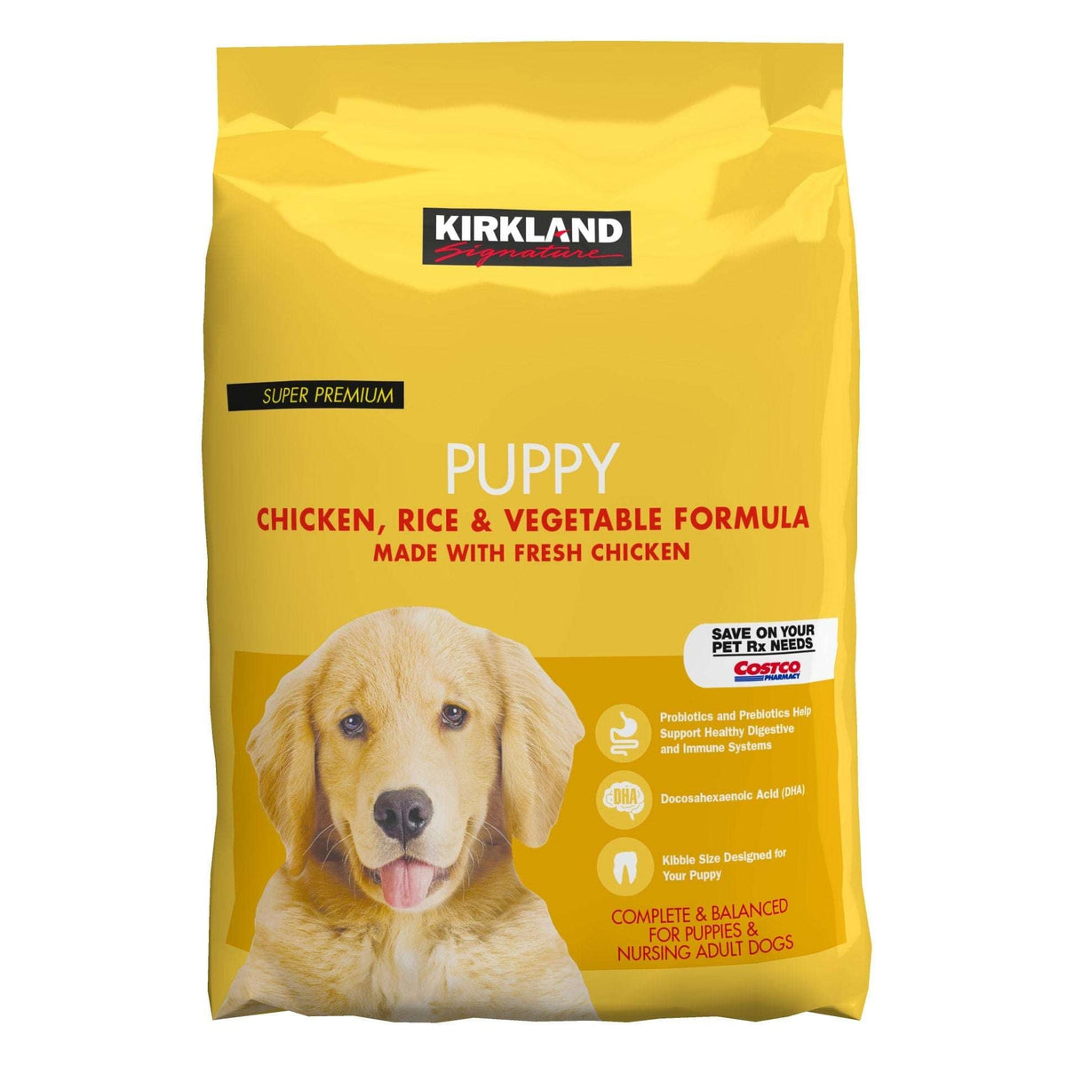 Kirkland Signature Puppy Formula Chicken, Rice and Vegetable Dog Food 20 lbs