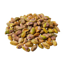 Pile of roasted salted shelled pistachios