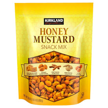 Honey mustard snack mix pouch with front label and visible snack mix