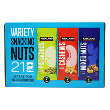 Variety snacking nuts assortment box with Pistachios, Cashews, and Mixed Nuts
