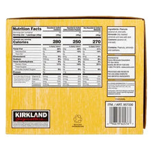 Snacking nuts variety pack back panel with nutrition facts and ingredients