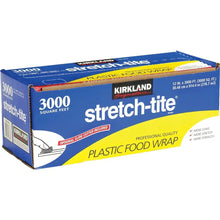 Kirkland Signature Stretch-tite plastic food wrap box, 12 in x 3000 ft