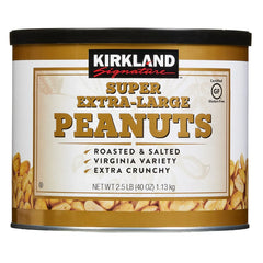 Kirkland Signature Super Extra-Large Peanuts, 2.5 lbs 2 Pack - USA MEGA SHOP