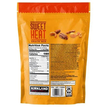 Sweet Heat snack mix pouch back with Nutrition Facts panel and barcode