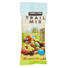Kirkland Trail Mix snack pouch with nut and fruit graphics