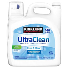 Laundry detergent bottle, Kirkland Signature UltraClean Free & Clear HE, 146 loads