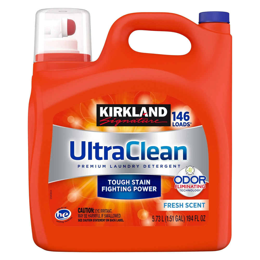 Kirkland Signature Ultra Clean HE Liquid Laundry Detergent, 146 loads, 194 fl oz - USA MEGA SHOP