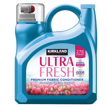Kirkland Signature Ultra Fresh fabric conditioner bottle, blue, 276 loads, spring scent