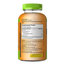Kirkland Signature adult vitamin C gummies bottle with supplement facts panel