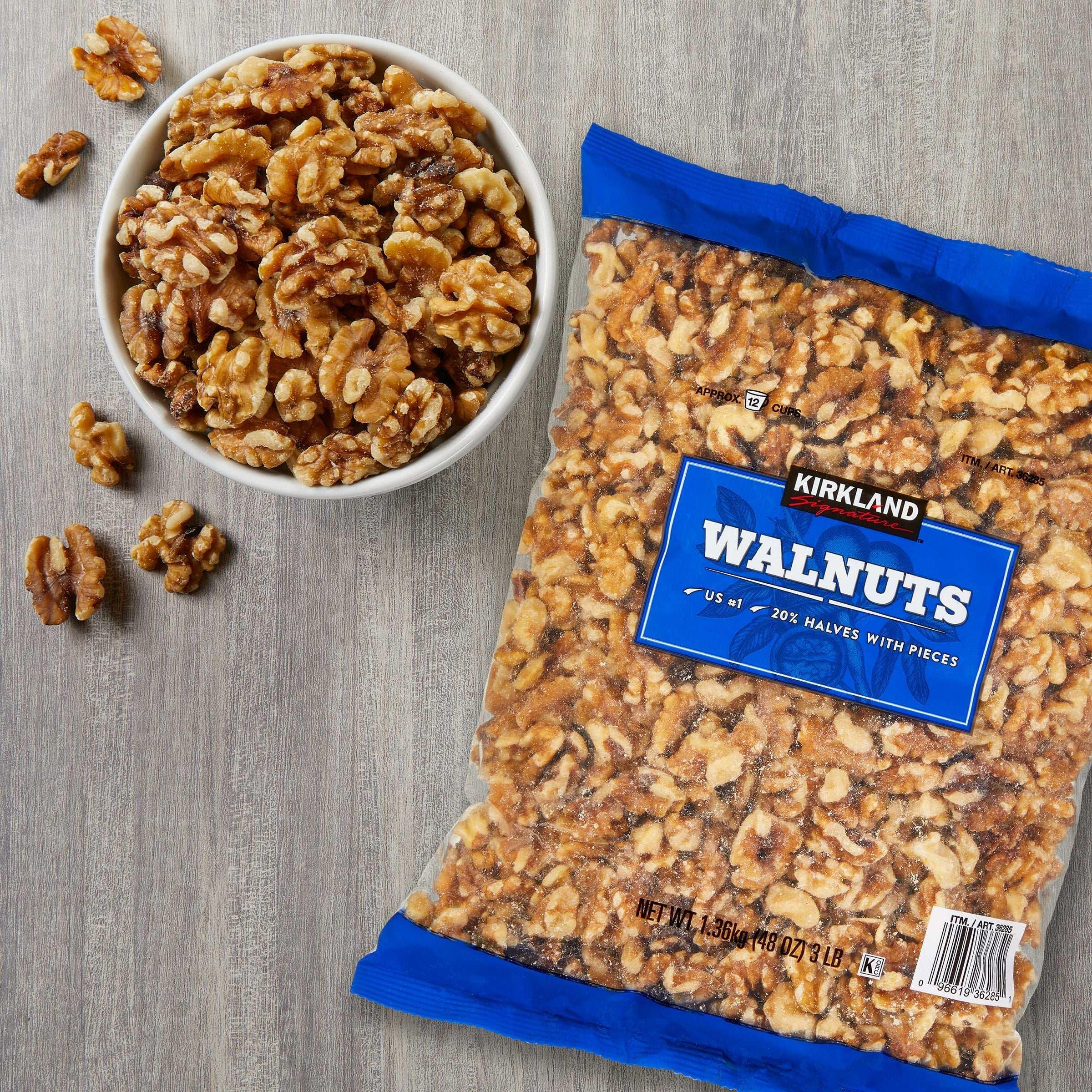Kirkland Signature Walnut Halves, 3 lbs - USA MEGA SHOP