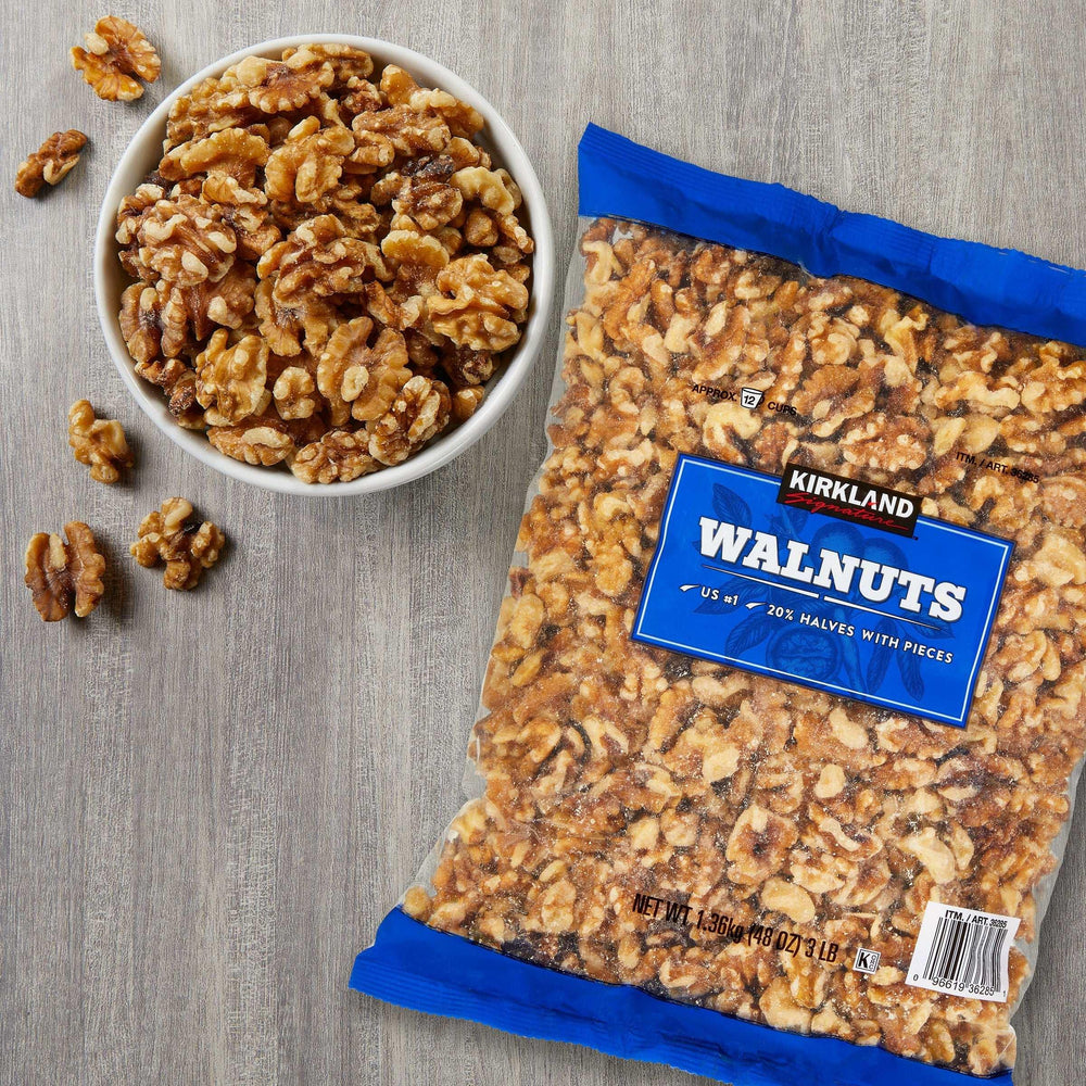 Kirkland Signature Walnut Halves, 3 lbs - USA MEGA SHOP