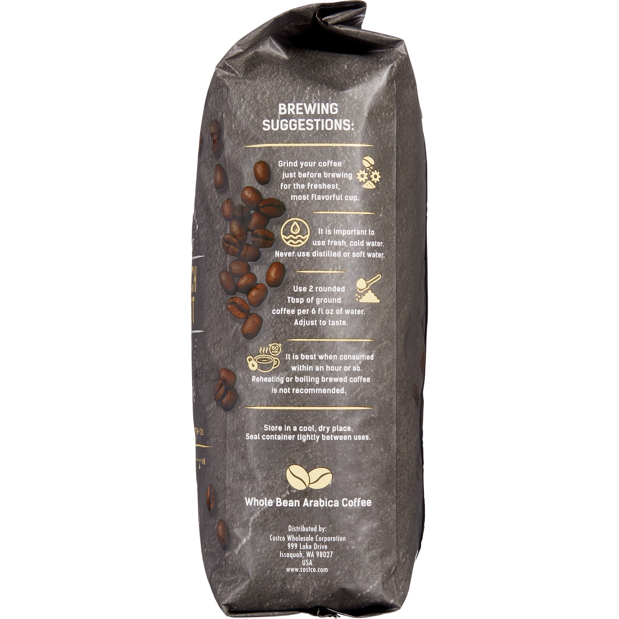 Kirkland Signature Whole Bean Coffee, French Roast, 2.5 lbs