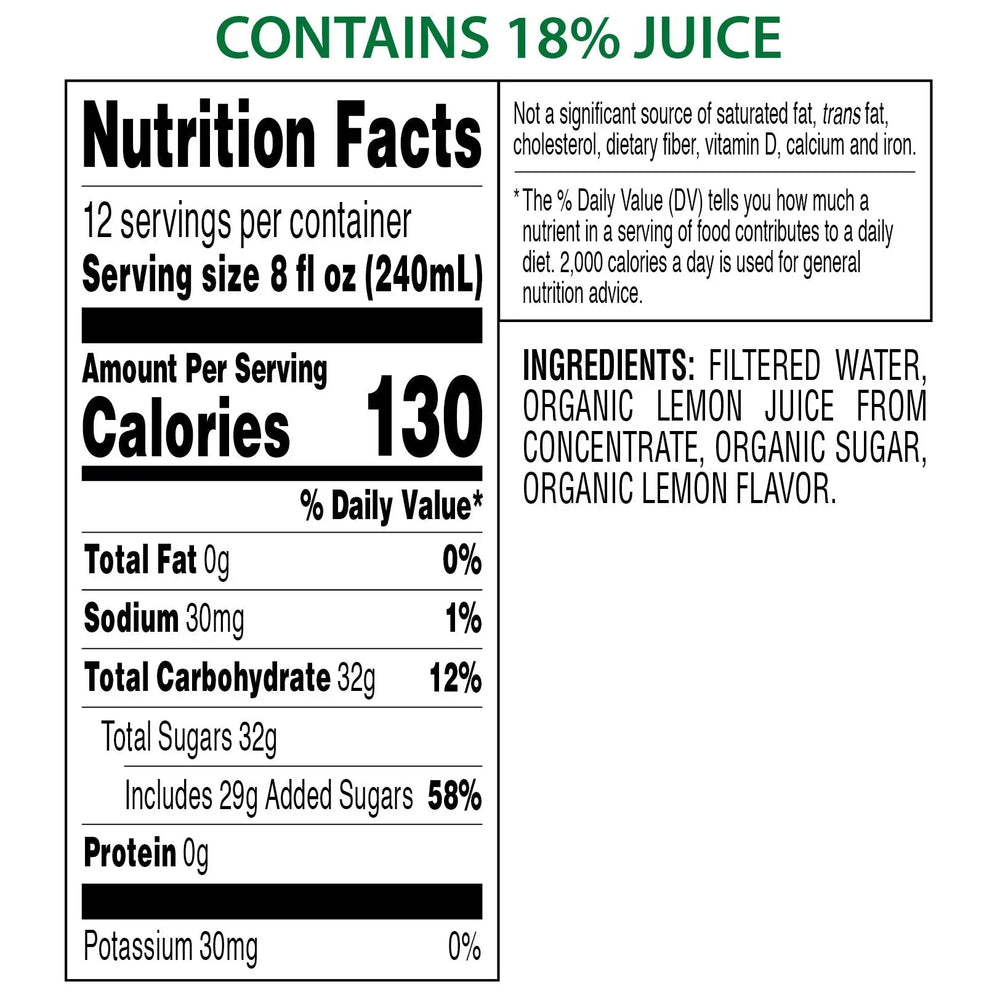 Kirkland Signature, Organic Lemonade, 96 fl oz, 2-Count - USA MEGA SHOP