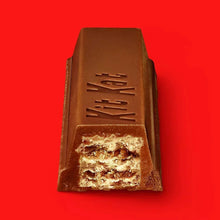 Milk chocolate wafer candy bar with embossed top and layered cookie filling