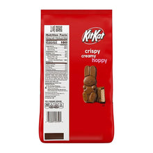 Easter candy bag back with nutrition facts panel and KitKat bunnies serving info