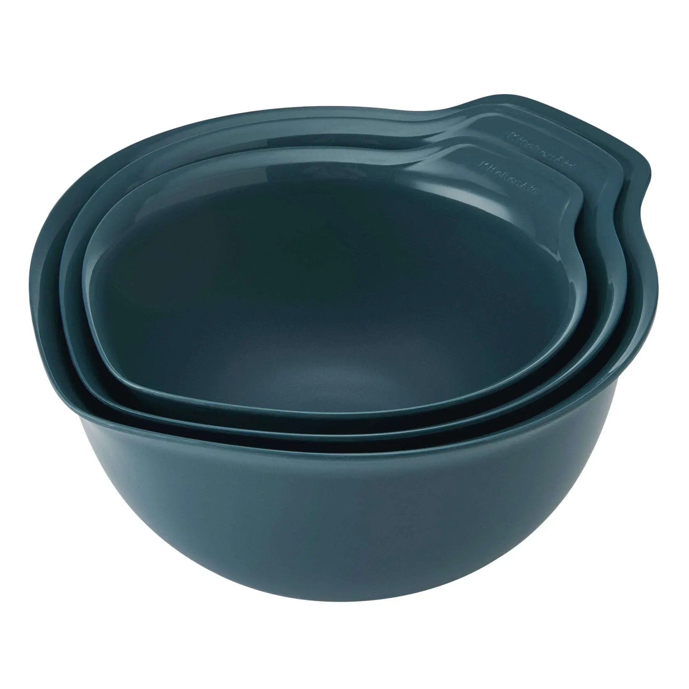 KitchenAid 3-Piece Nesting Plastic Mixing Bowls Set, Agave - USA MEGA SHOP