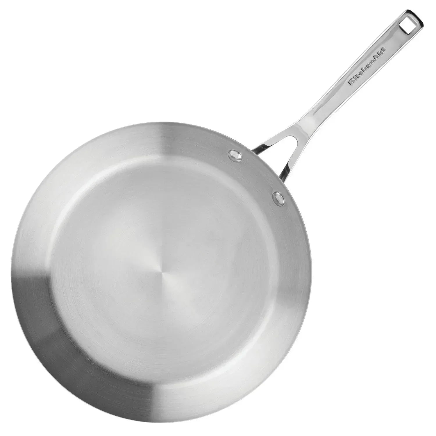 KitchenAid 3-Ply Base Stainless Steel Cookware Induction 2-Piece Fry Pans Set, Brushed Stainless Steel